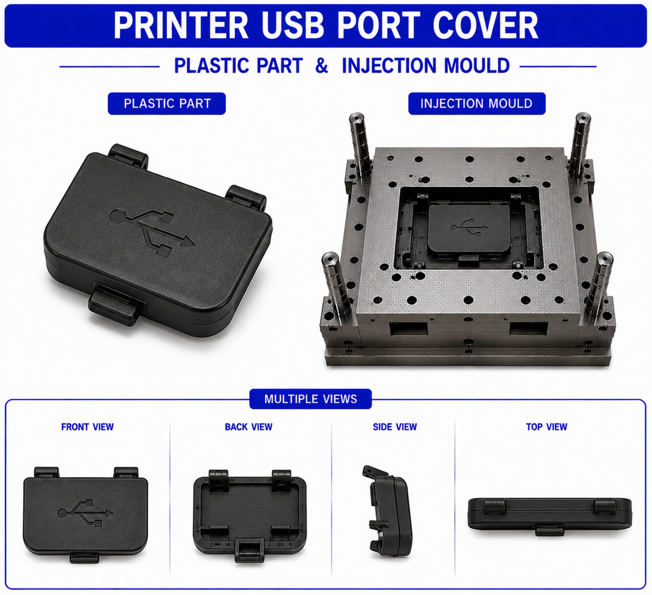 Printer Plastic USB Port Cover
